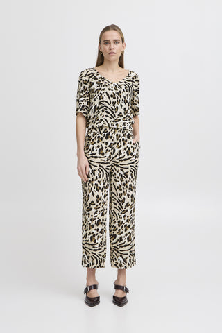 Ichi Marrakech Cropped Trousers