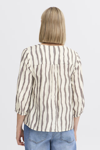 Fransa Ariana Striped Blouse