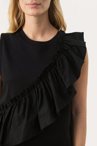 Part Two Julieve Sleeveless Frill Front Top
