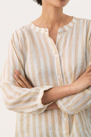 Part Two Persilles Striped Linen Shirt