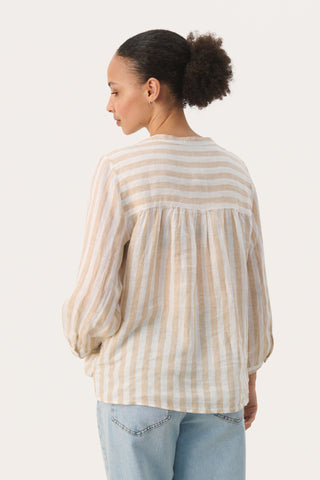 Part Two Persilles Striped Linen Shirt