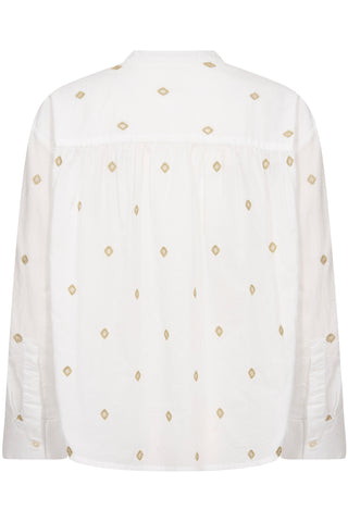 Part Two Natale Blouse with Gold Embroidery