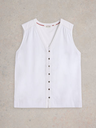 White Stuff Delilah Sleeveless Button Top