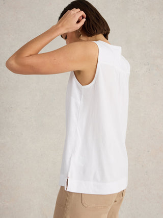 White Stuff Delilah Sleeveless Button Top