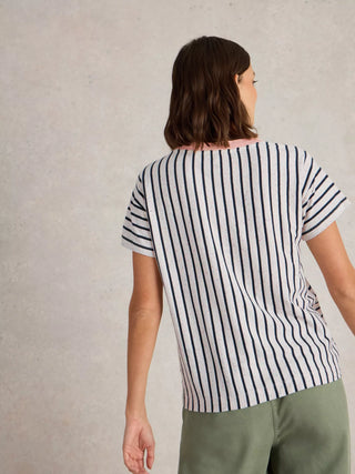 White Stuff Dani Short Sleeve Striped Tee