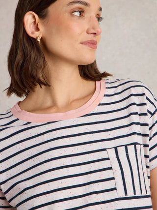 White Stuff Dani Short Sleeve Striped Tee