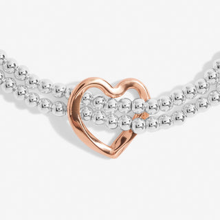 Joma Jewellery 7206 Twist Heart Bracelet