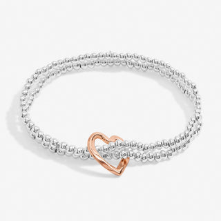 Joma Jewellery 7206 Twist Heart Bracelet