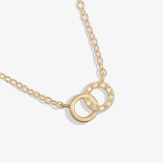 Joma Jewellery 7636 Pave Link Circles Necklace