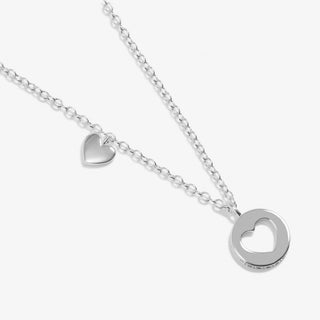 Joma Jewellery 7718 Pave Edged Heart Necklace