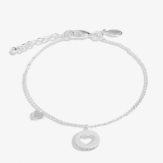 Joma Jewellery 7719 Pave Edged Heart Bracelet