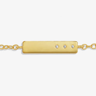 Joma Jewellery 7727 Gold Plated Bar Bracelet