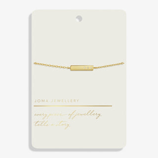 Joma Jewellery 7727 Gold Plated Bar Bracelet