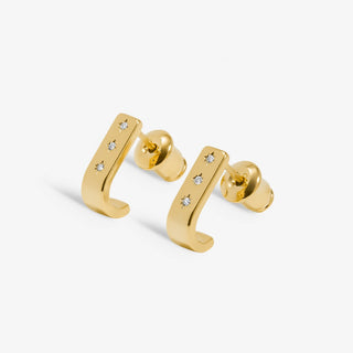 Joma Jewellery 7731 Gold Plated Huggie Earrings