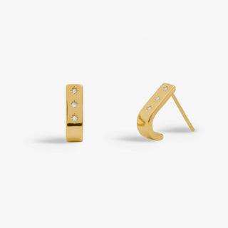 Joma Jewellery 7731 Gold Plated Huggie Earrings