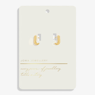 Joma Jewellery 7731 Gold Plated Huggie Earrings