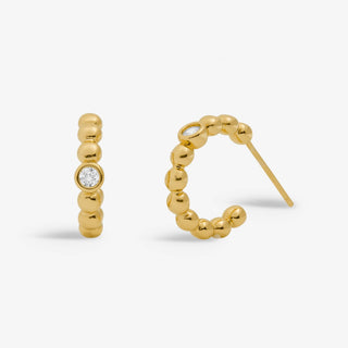 Joma Jewellery 7732 Gold Plated Hoop Earrings