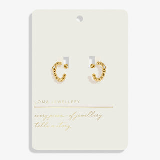 Joma Jewellery 7732 Gold Plated Hoop Earrings