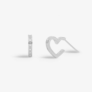 Joma Jewellery 7733 Pave Edge Heart Earrings