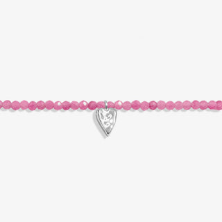 Joma Jewellery 8597 Mini Charms Tourmaline Heart Bracelet