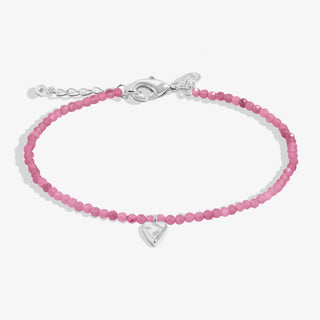 Joma Jewellery 8597 Mini Charms Tourmaline Heart Bracelet