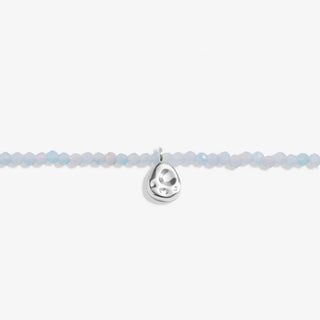 Joma Jewellery 8598 Mini Charms Aqua Crystal Pebble Bracelet