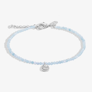 Joma Jewellery 8598 Mini Charms Aqua Crystal Pebble Bracelet