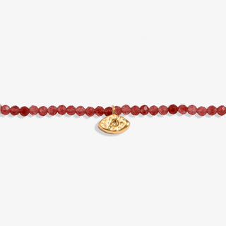 Joma Jewellery 8599 Mini Charms Garnet Eye Bracelet