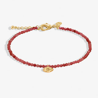 Joma Jewellery 8599 Mini Charms Garnet Eye Bracelet