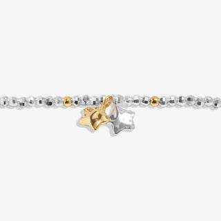 Joma Jewellery 8601 Mini Charms Stars Silver & Gold Plated Bracelet