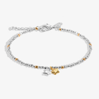 Joma Jewellery 8601 Mini Charms Stars Silver & Gold Plated Bracelet