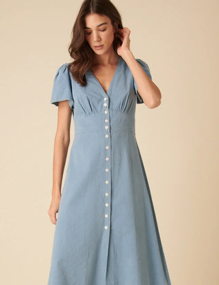 Nobody's Child Rosie Midi Denim Dress