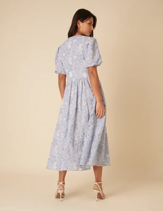 Nobody's Child Starlight Embroidered Midi Dress