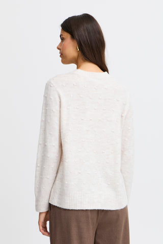 Fransa Elise Textured Spot Pullover