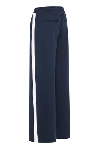 Ichi Kate Wide Leg Side Stripe Trousers