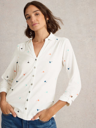 White Stuff Annie Embroidered Shirt