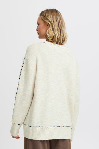 Fransa Elise Stab-stitch Pullover