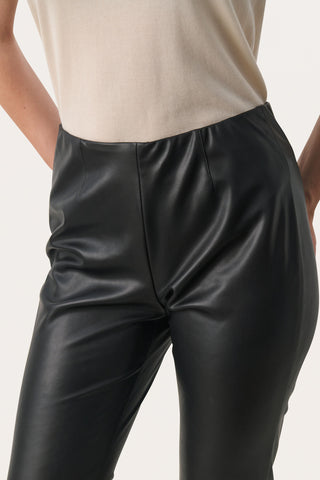 Part Two Lorenza Faux Leather Bootcut Trouser