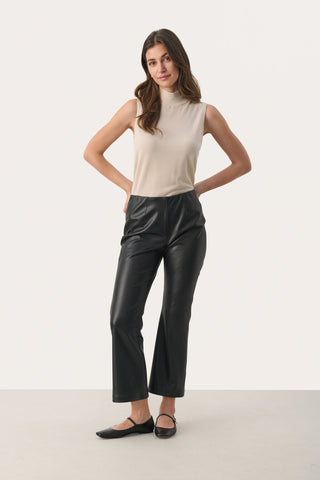 Part Two Lorenza Faux Leather Bootcut Trouser