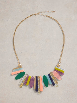 White Stuff Pine Statement Necklace